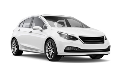 Foto de um carro branco