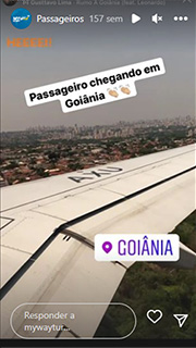 Clientes Leila Simões foto do avião