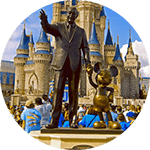 Foto estatua parque da Disney