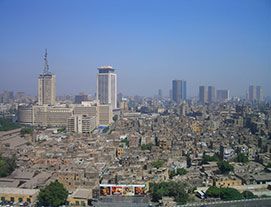 Vista da cidade de Cairo no Egito