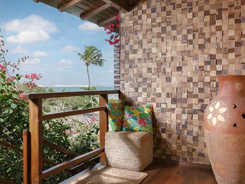 varanda da pousada Jeribá