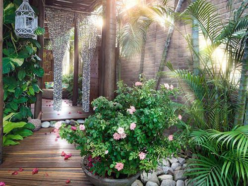 jardim da pousada Jeribá