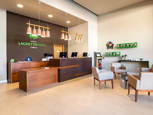 recepção Hotel Laghetto Vivace Canela