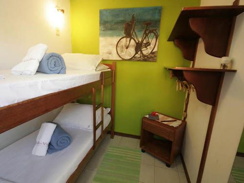 quarto com beliche Pousada Vila Boa Vida