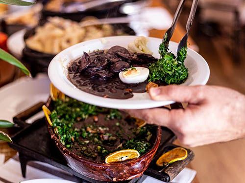 Refeição do hotel Jurerê Beach