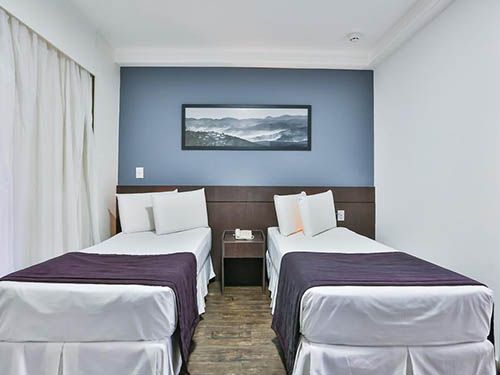 Quarto no San Diego Suites Pampulha