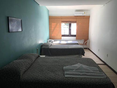 Cama da pousada dos Golfinhos