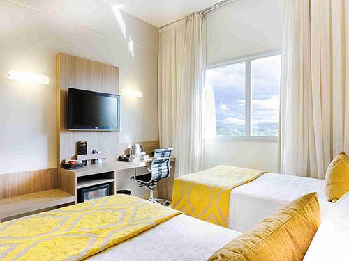 quarto com duas camas Quality Hotel Pampulha & Convention Center