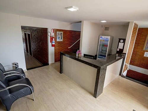 Recepção da Pousada Recanto das Caldas