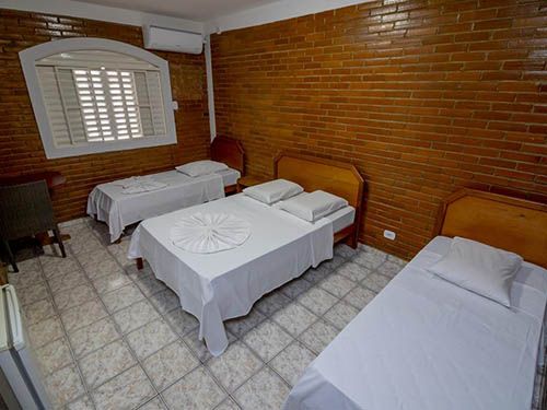 Cama da Pousada Recanto das Caldas