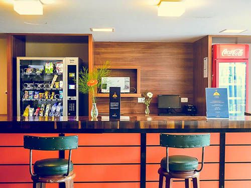 Bancada para bebidas do hotel Castelmar