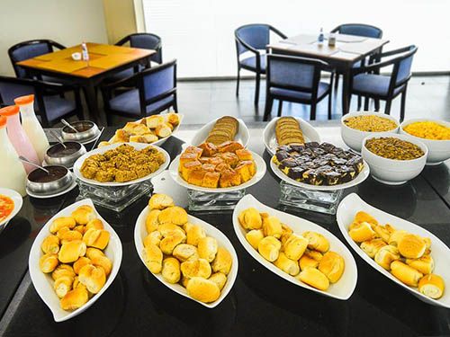 Café da manhã do hotel Castelmar