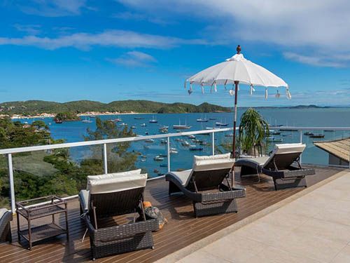 Vista para o mar da Pousada Ao Por do Sol