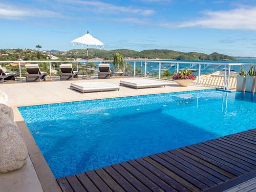 Piscina da Pousada Ao Por do Sol