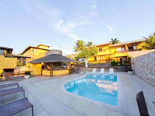 Área da piscina da Pousada João Fernandes