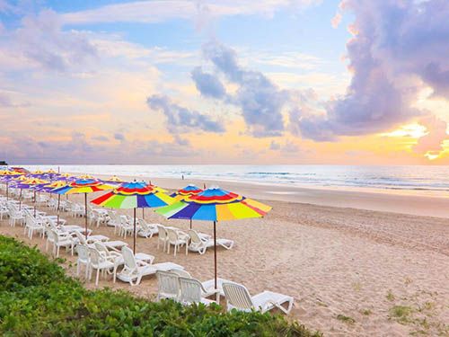 Praia em frente ao Hotel Village Porto De Galinhas