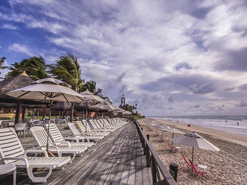 Mar em frente da Pousada Tabapitanga