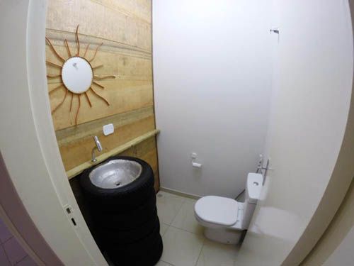 Banheiro da Eco-Encanto Pousada