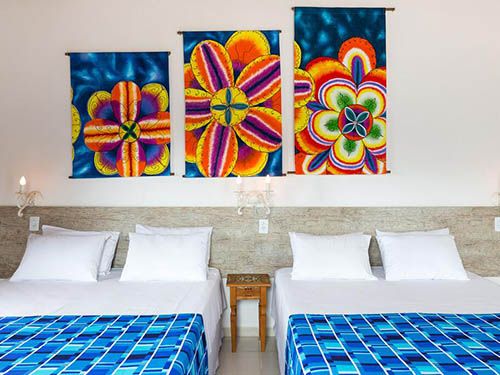 Cama do Hotel Village Enseada