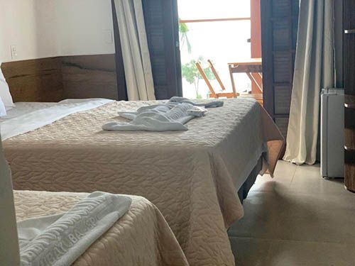 Cama do Hotel Porto do Eixo