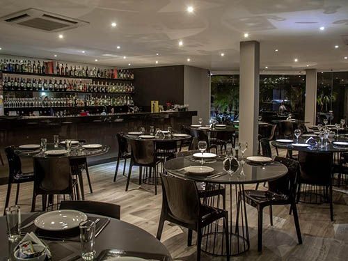 Restaurante da pousada Apple House Paraty