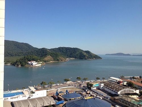 paisagem do Comfort Hotel Santos