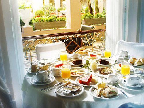 café da manhã do Palace Hotel - Poços de Caldas