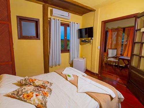 Suíte da pousada Aurora