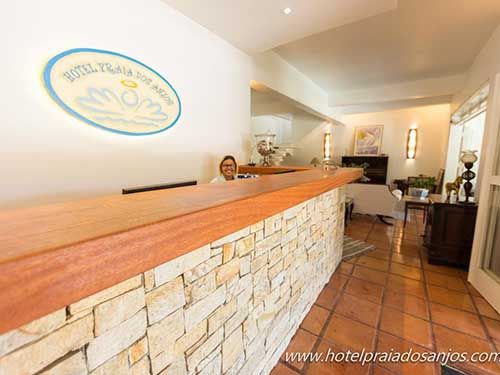 portaria da Pousada Hotel Praia dos Anjos