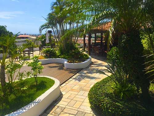 jardim da Pousada Caminho do Sol