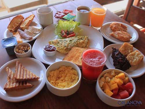 café da manhã da orlanova hotel