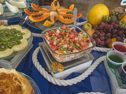 café da manhã do Ocean View Hotel