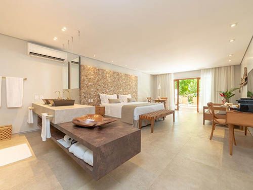 Cama do Hotel Real Villa Bella