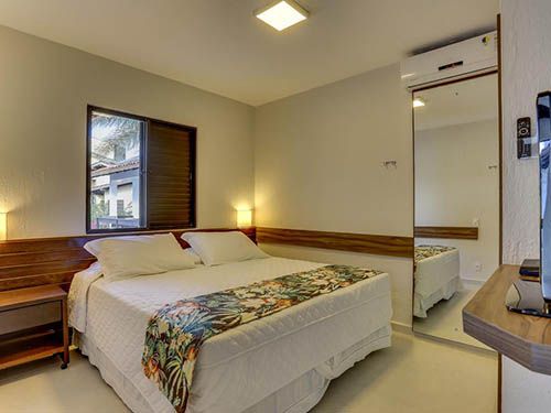 Cama do hotel Sete Ilhas