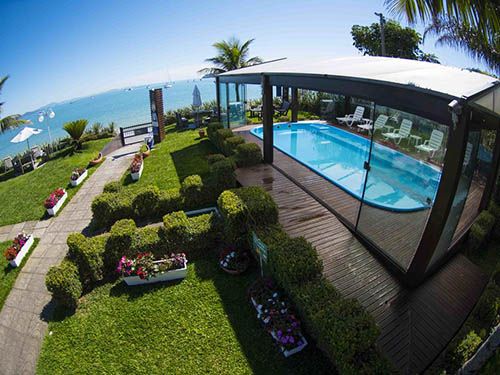 Entrada do hotel Sete Ilhas