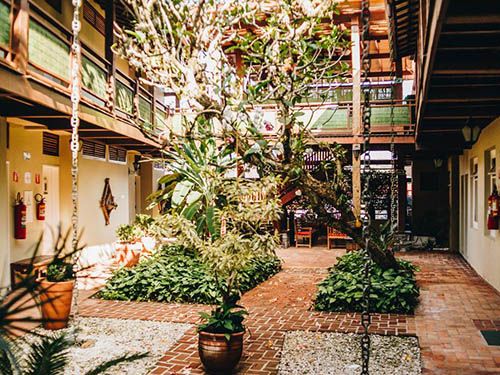 Interior do Hotel Fita Azul