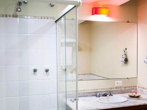 Banheiro do Hotel Fita Azul