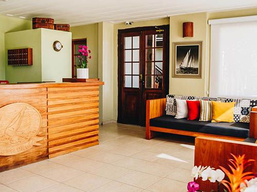 Recepção do Hotel Fita Azul