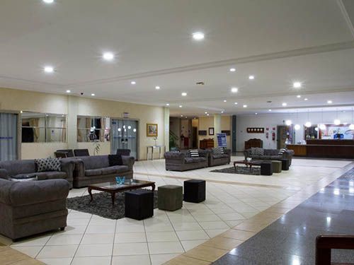 recepção do Dan Inn Franca