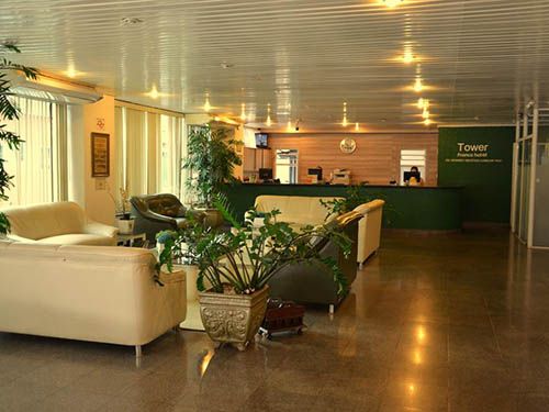 Recepção do Tower Franca Hotel