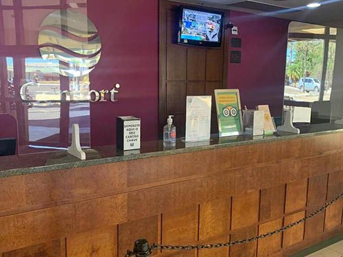 Recepção do Comfort Franca