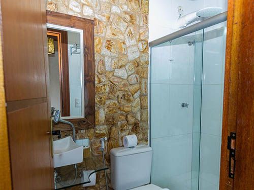 banheiro da Pousada Brasil Nativo