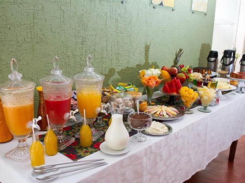 café da manhã da Pousada Brasil Nativo