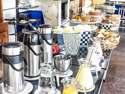 café da manhã da Pousada do Rio Turvo