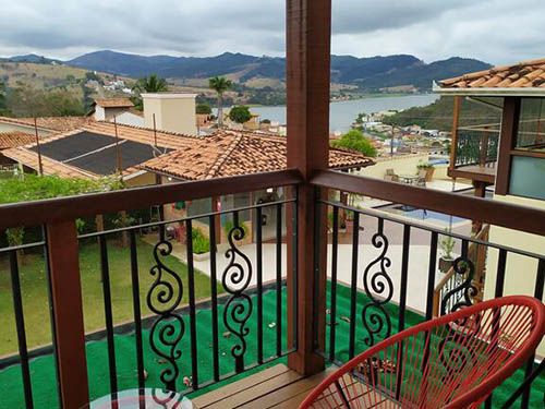 varanda da Pousada Quintal da Lua