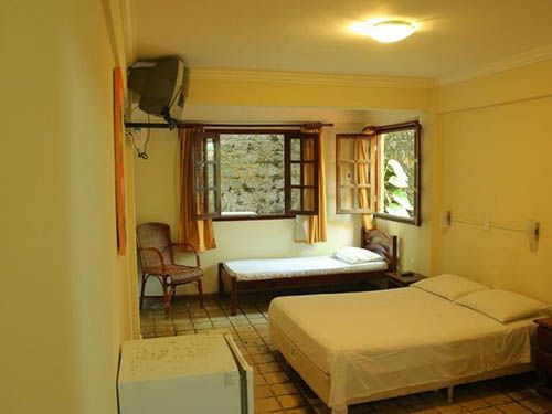 Cama do hotel Morro do Careca