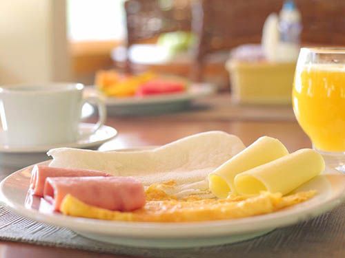 Refeição do hotel Morro do Careca