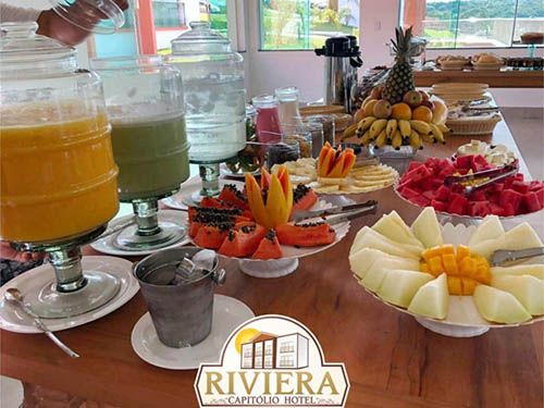 café da manhã da Riviera Capitólio Hotel