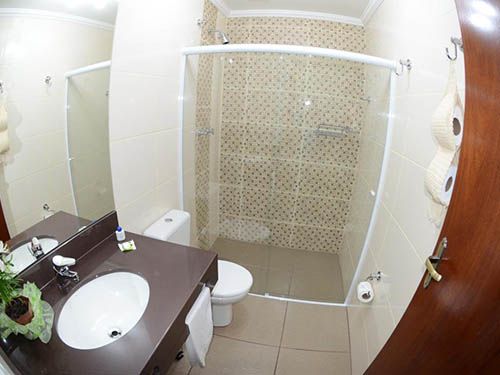 Banheiro da Pousada do Lago