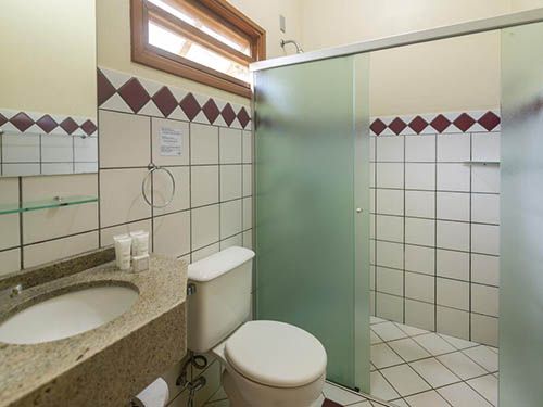 Banheiro do Hotel Fazenda Areia que Canta